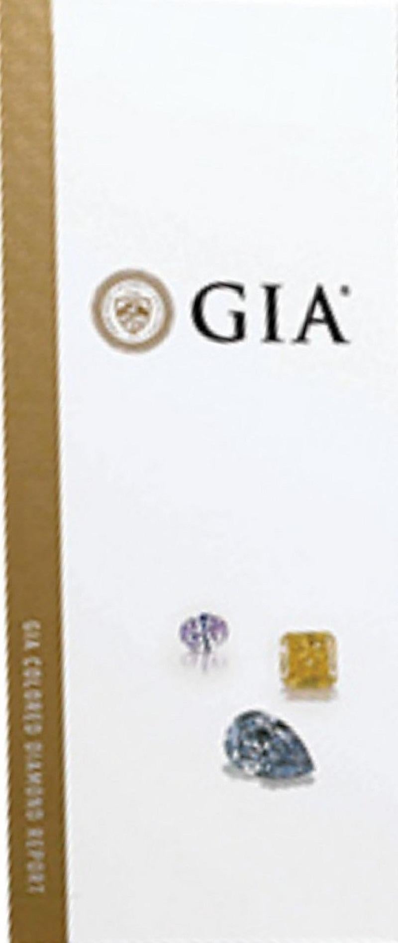 Broche en or blanc 18 carats avec saphirs de 5,65 carats et diamants naturels certifiés GIA en vente 5
