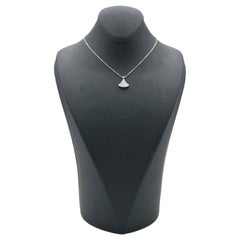 18K White Gold Bvlgari Necklace and Pandant with Natural Diamonds