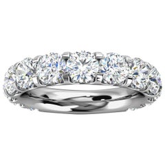 18K White Gold Carole Micro-Prong Diamond Ring '3 Ct. tw'