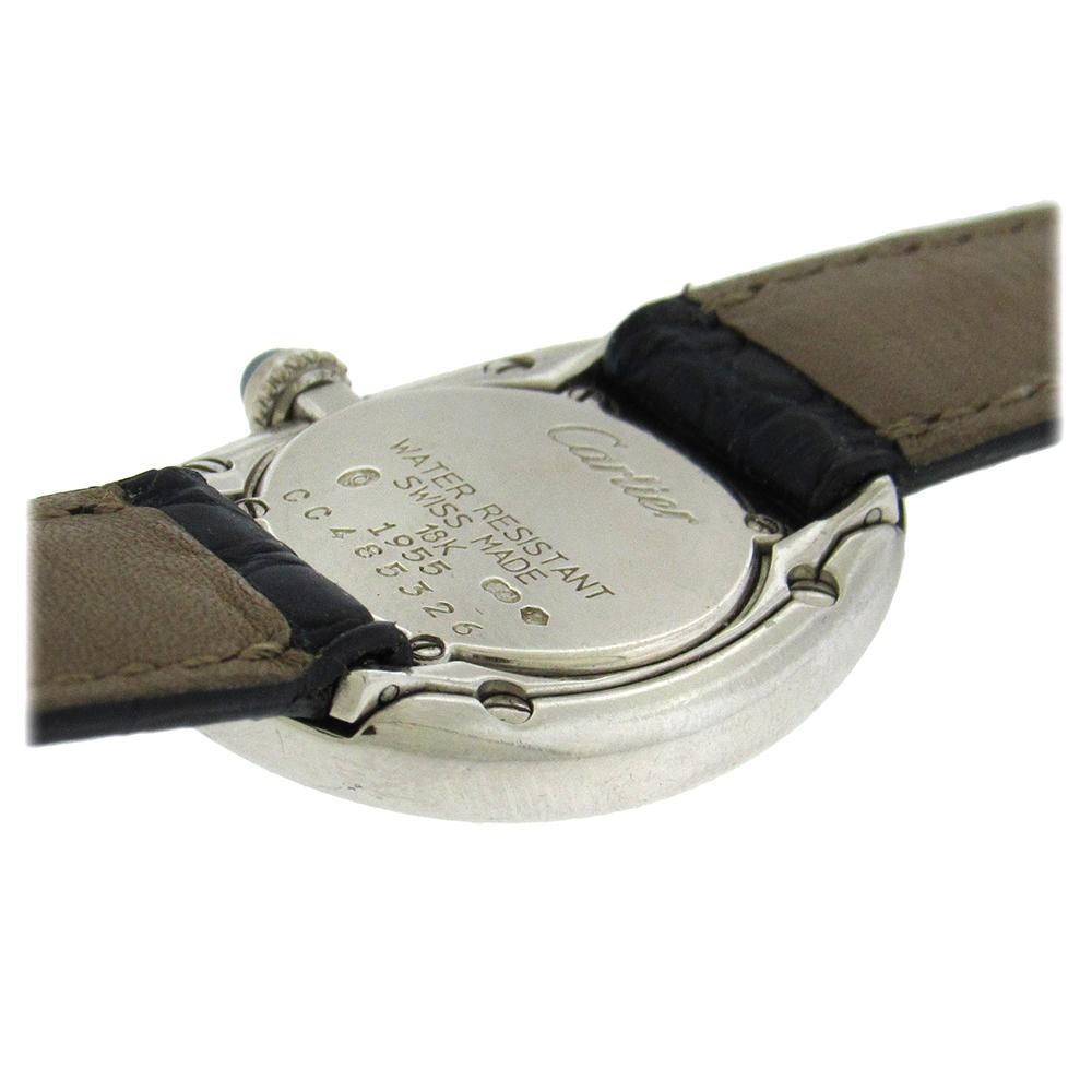 18 Karat White Gold Cartier Baignoire Wristwatch 2