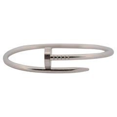18K White gold Cartier Just on Clou bracelet full set
