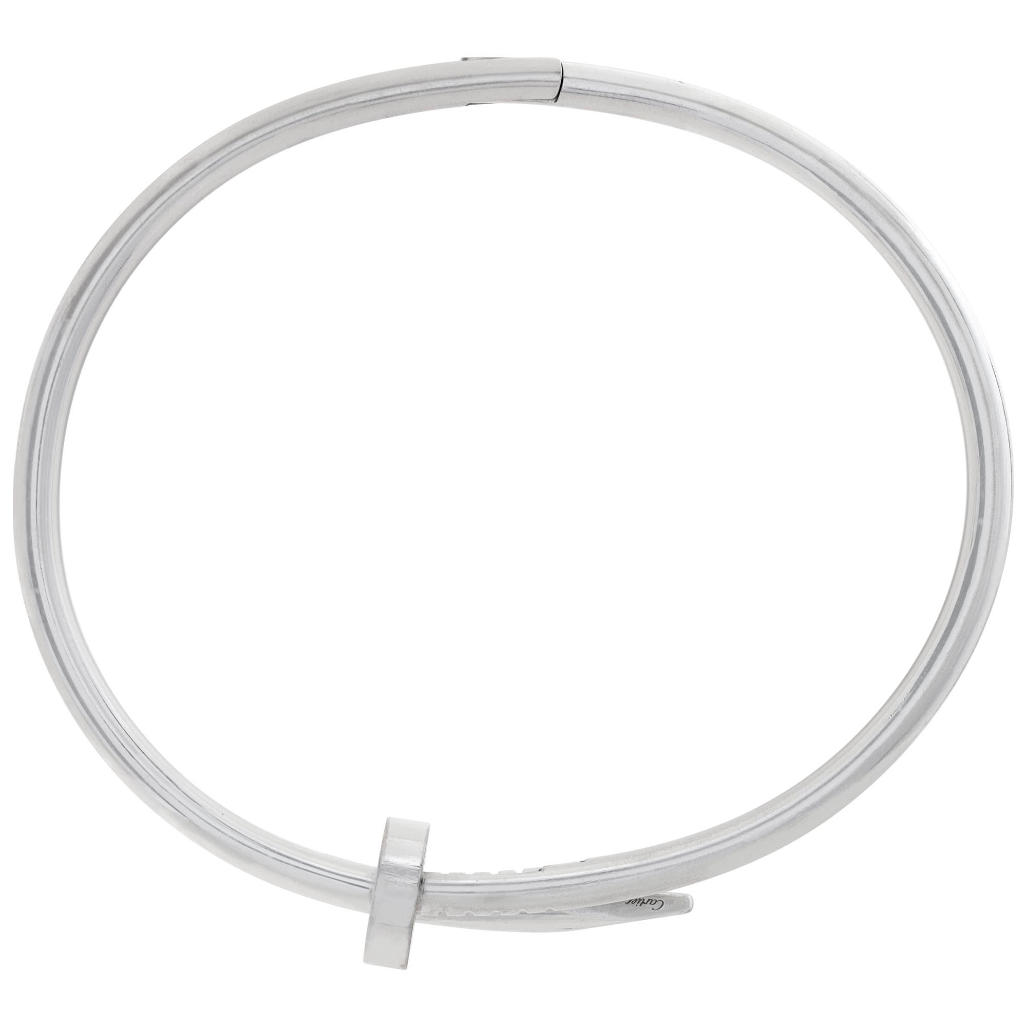 18k white gold Cartier Juste un Clou bracelet For Sale 1