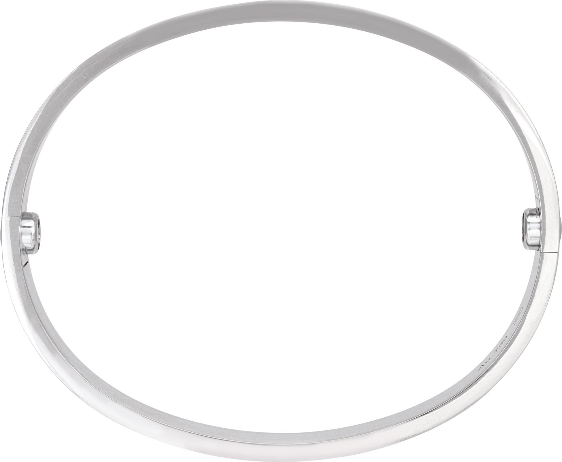 Women's 18k white gold Cartier Love bracelet