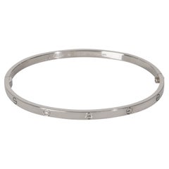 18K White Gold Cartier Love Bracelet, Small Model, Size 19