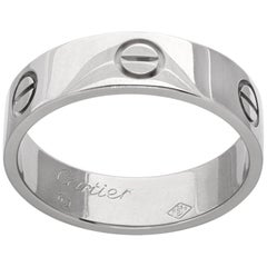 18k white gold Cartier Love ring