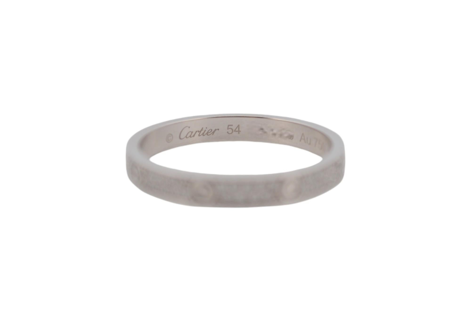 18K White gold Cartier Love ring with diamonds full set 3