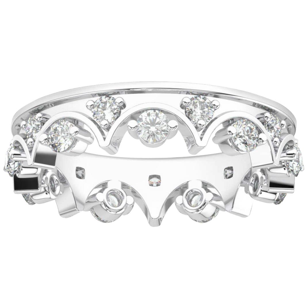 18K White Gold Caterina Eternity Diamond Ring '4/5 Ct. Tw' For Sale