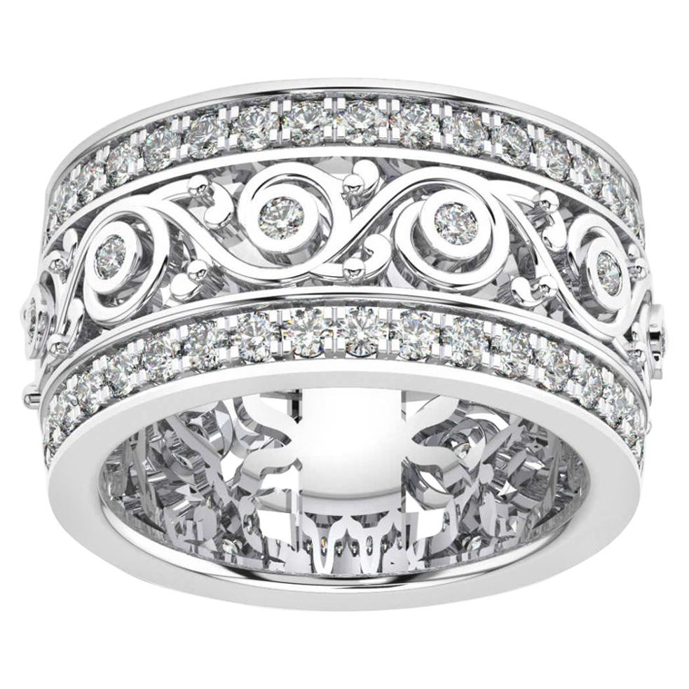 18 Karat Weißgold Charlotte Royal Diamant-Ring '1 1/2 Karat „Cow's