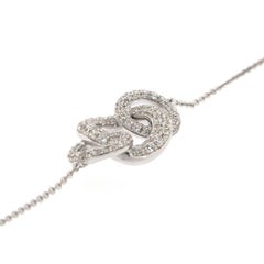 18k White Gold Circle Diamond Bracelet '3/4 ct. tw'