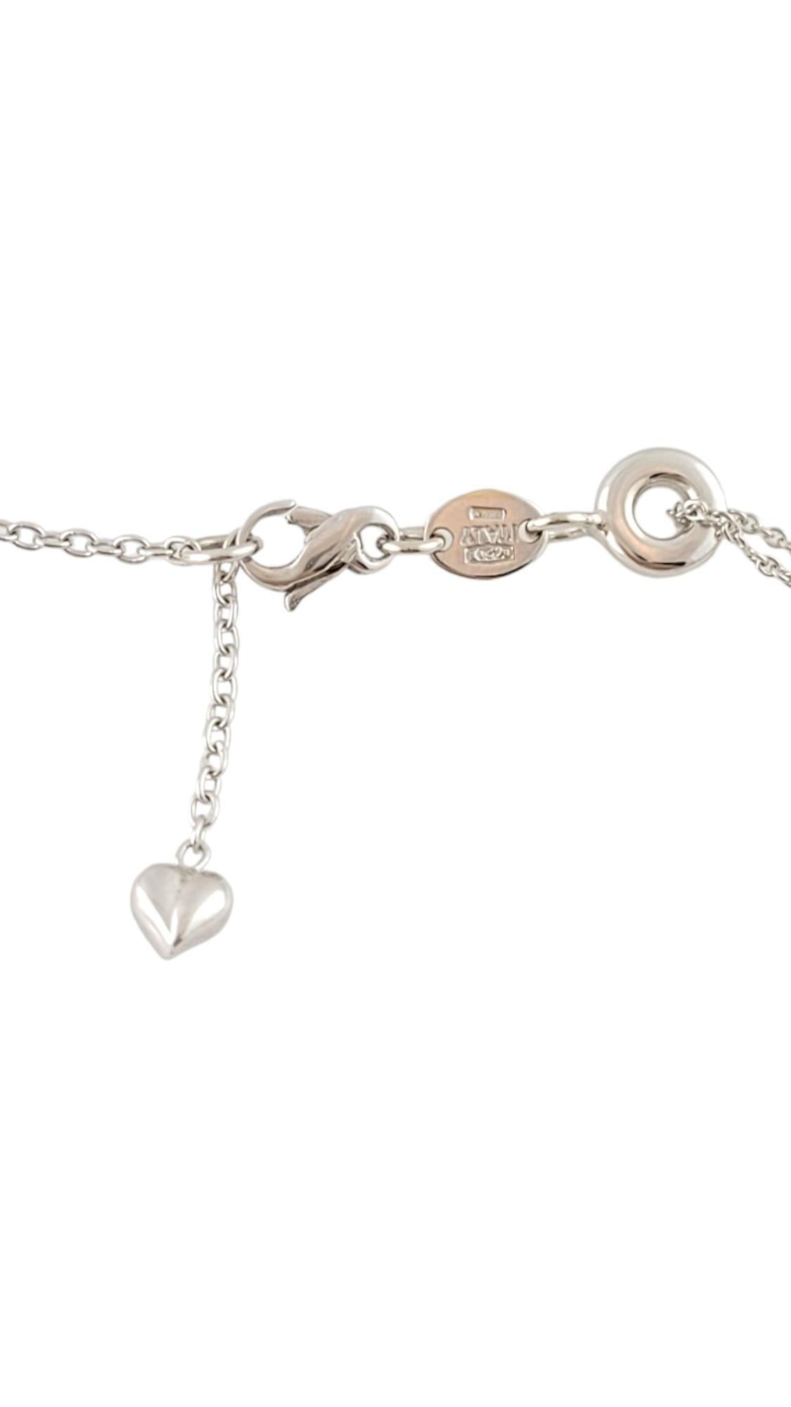 Donna Collana a stazioni con cerchi in oro bianco 18K 17,5
