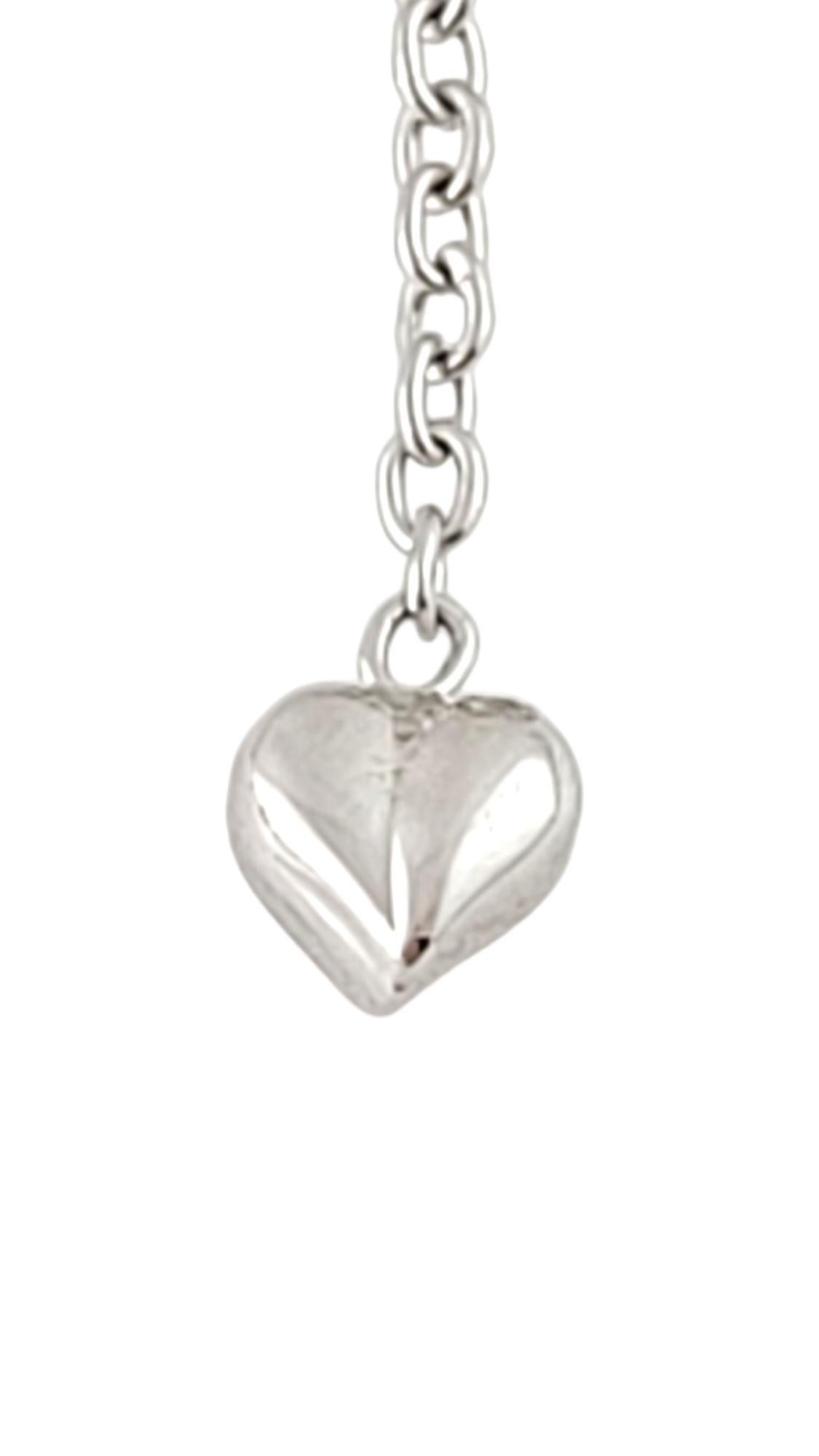 Collana a stazioni con cerchi in oro bianco 18K 17,5
