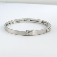 18k White Gold Clamper Bracelet with 1.50ct F/G VS/SI Diamonds