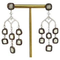 18K White Gold Classic Diamond Drop Earrings