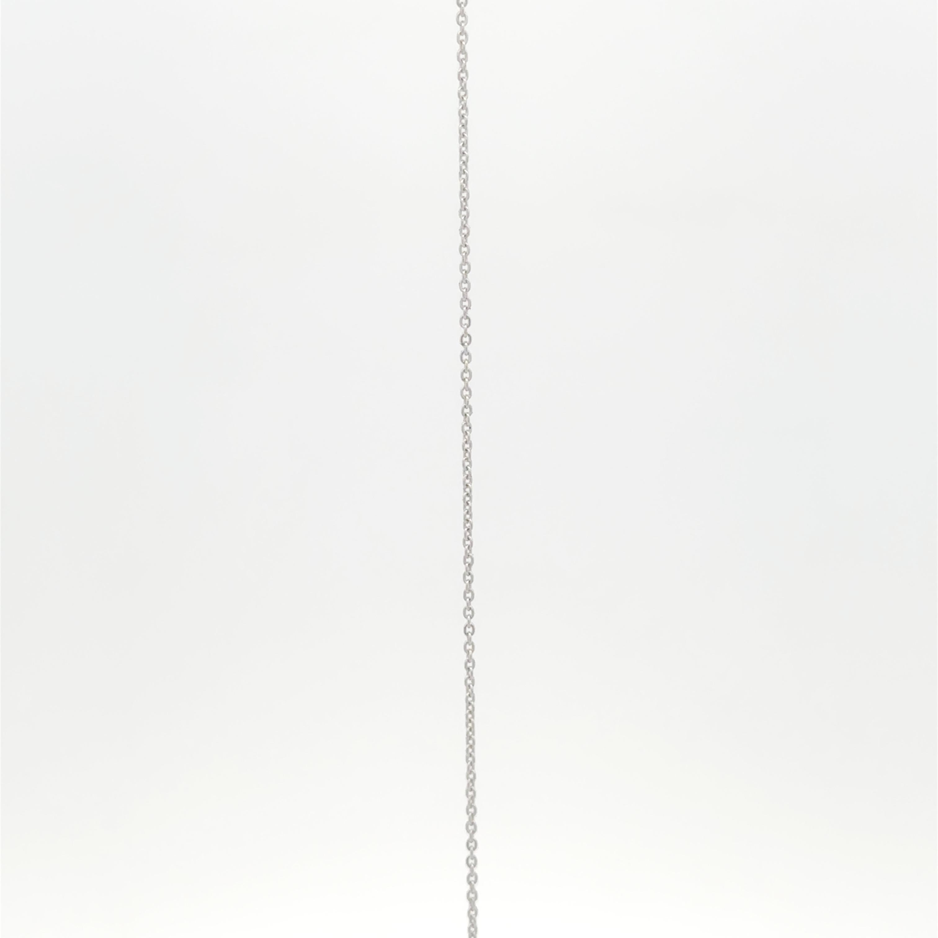Collana con diamanti a grappolo in oro bianco 18K In condizioni Nuovo in vendita a New York, NY