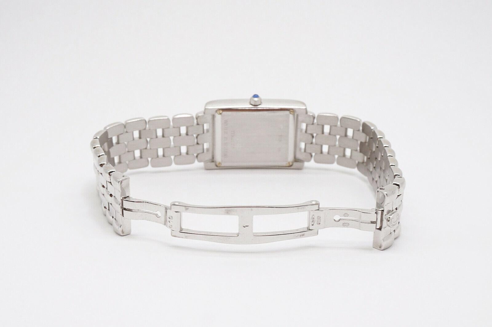 18k White Gold Concord Veneto Mirrored Dial with Diamonds - 71.2g For Sale 1