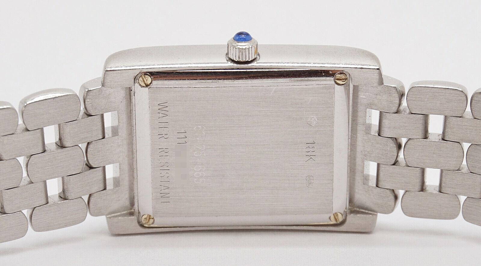 18k White Gold Concord Veneto Mirrored Dial with Diamonds - 71.2g For Sale 2