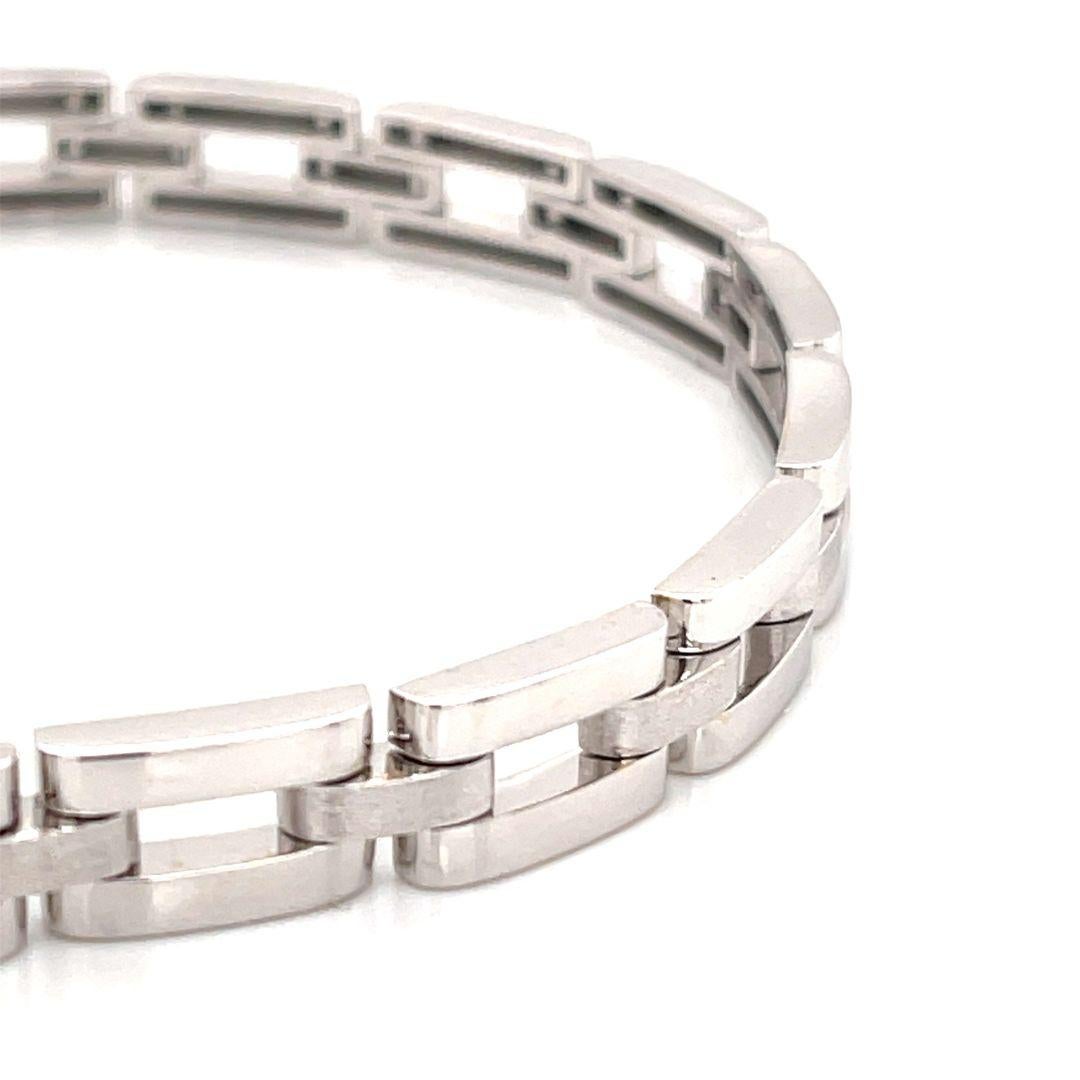 Bracelet H-Link contemporain en or blanc 18K Unisexe en vente