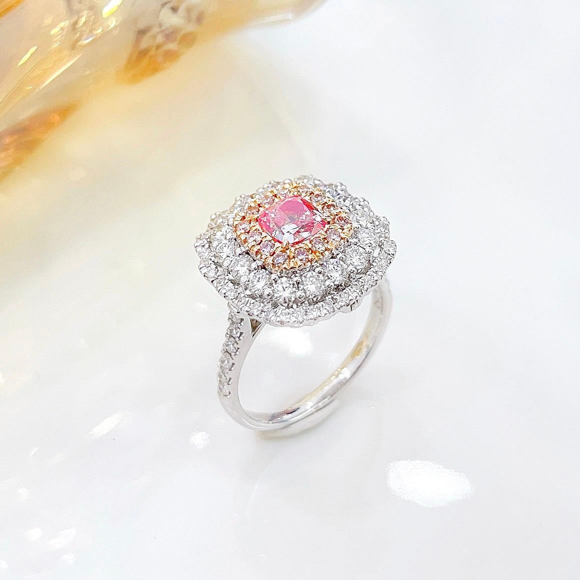 18K White Gold Cushion-Cut Pink Diamond Ring

1 Cushion-Shape Pink Diamond - 0.35 CT
Diamonds - 1.17 CT

Total Weight - 5.48 GM