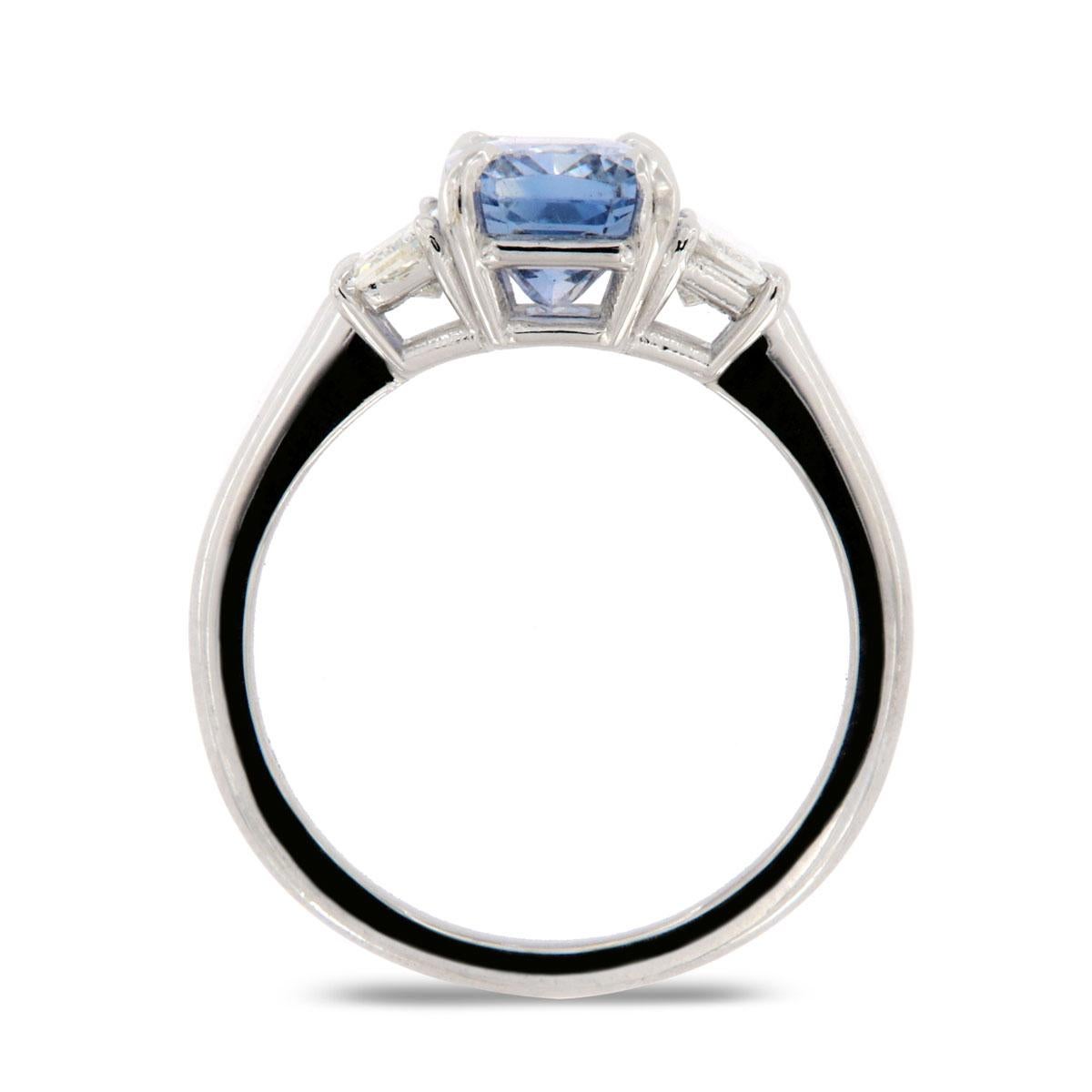 ice blue sapphire ring