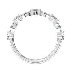 18 Karat Weißgold Dalia Diamantring '1/4 Ct. tw'