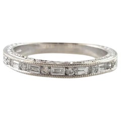 Anillo de oro blanco de 18 quilates con diamantes Dev Valencia Talla 7-7.25 #18052