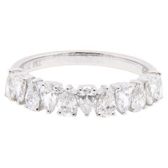 18K White Gold Diamond 1.19cts Pear Shape Diamond Ring