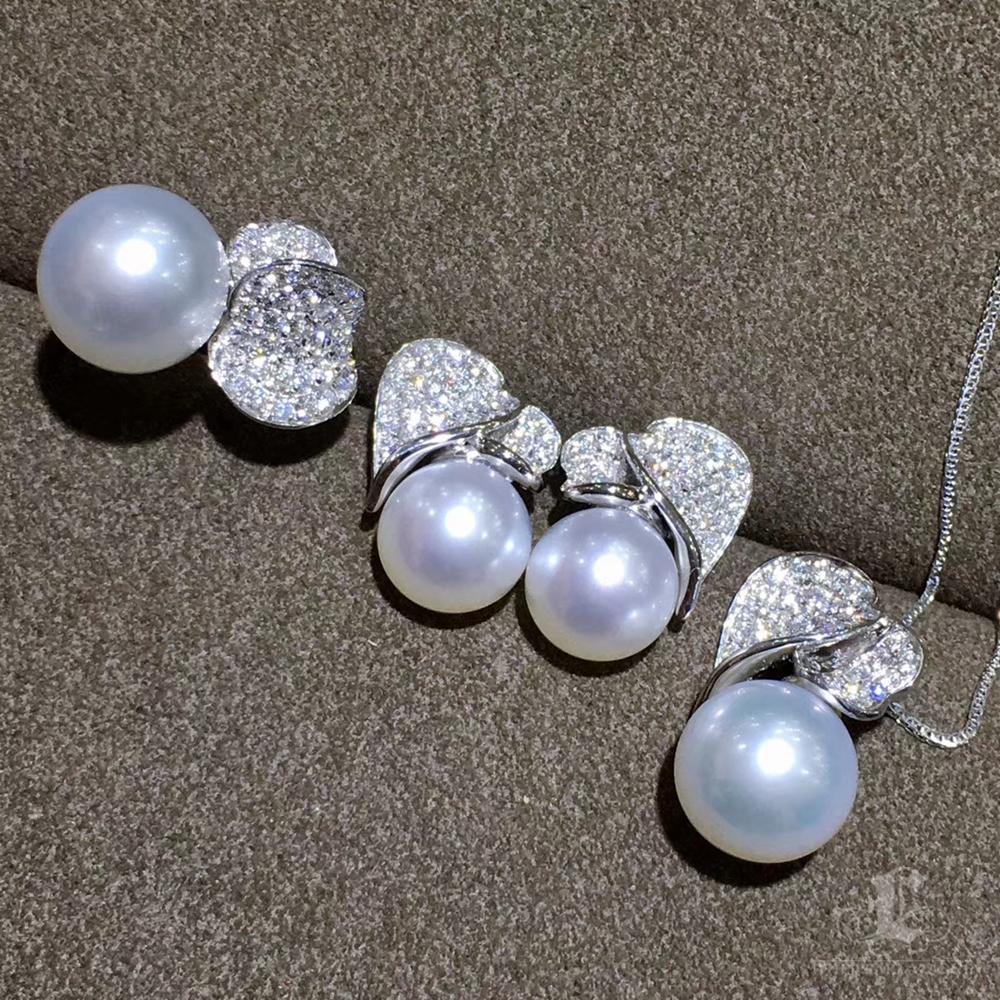 【Lustre Arc】Serenade of Two Hearts Duet Earrings For Sale 2