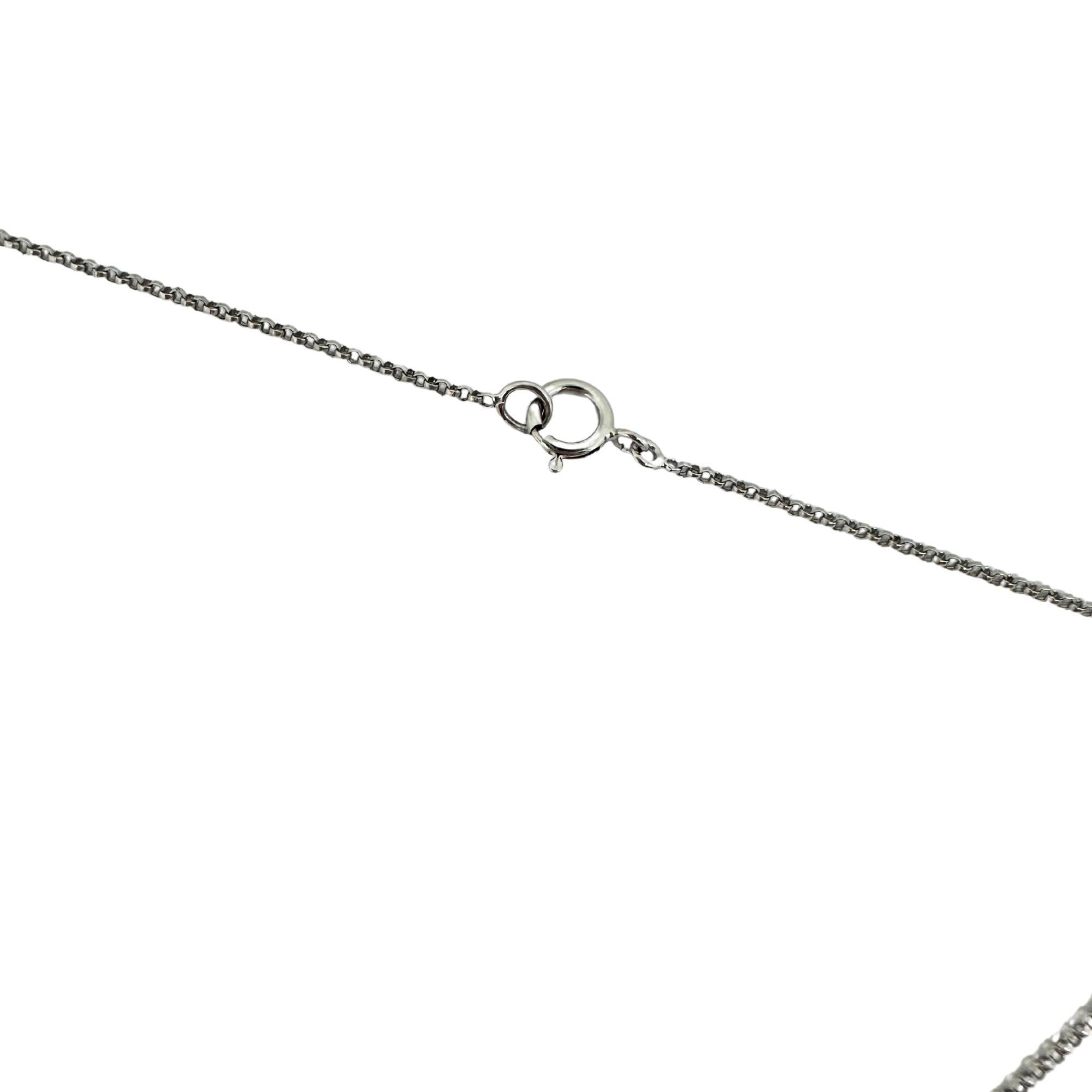 18K Weißgold Diamant- und Smaragdanhänger mit Birnenschliff im Angebot 2