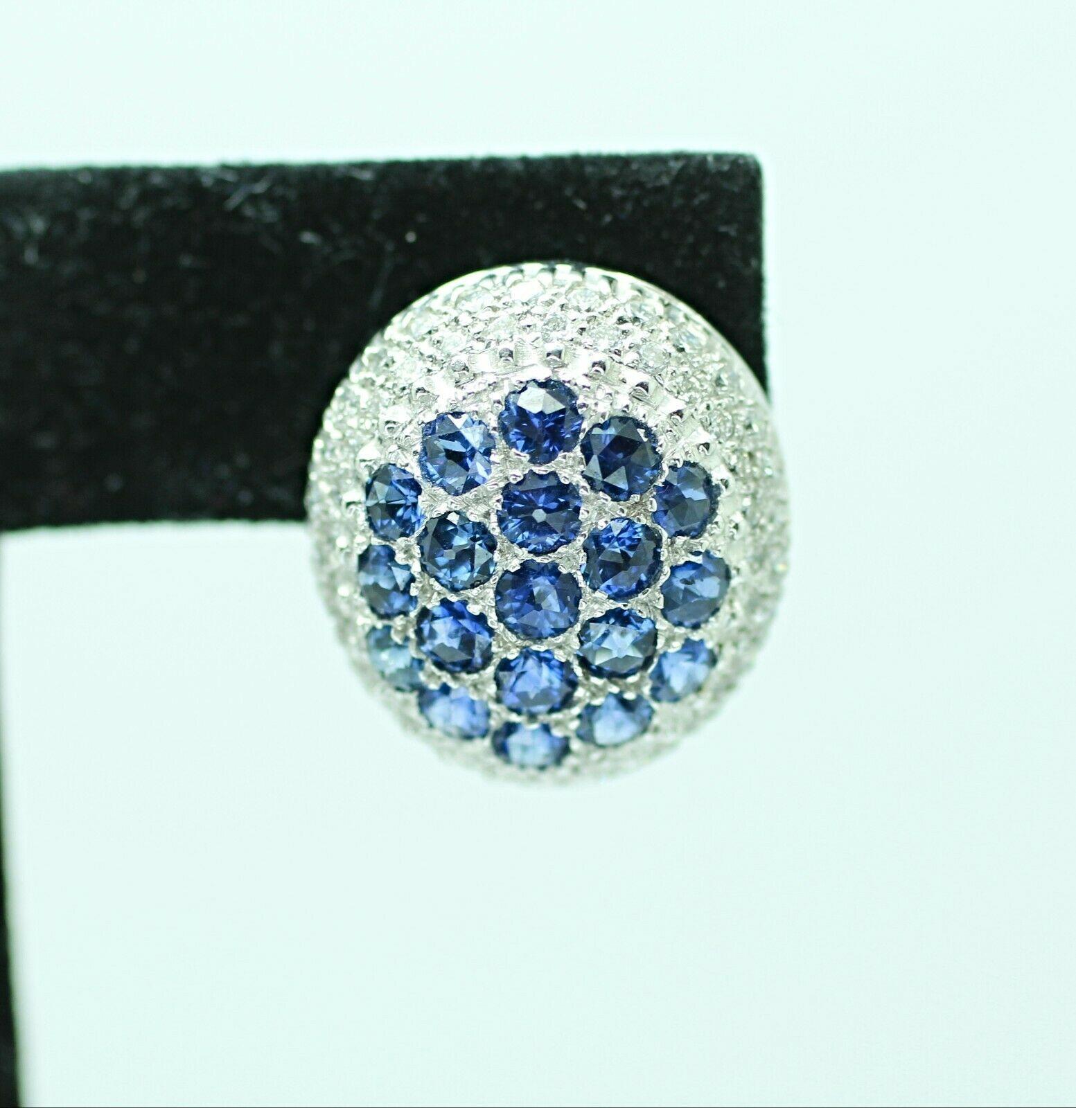  Specifications:
    main stone: 38 PCS BLUE SAPPHIRE APPRX 4.75CTW
    DIAMONDS: ROUND DIAMONDS APPRX 1.35CTW
    carat total weight: APPROX 5.1 CTW
    color: F-G/BLUE
    clarity:   SI1
    brand: NONE
    metal: 18K WHITE GOLD
    type: CLIP