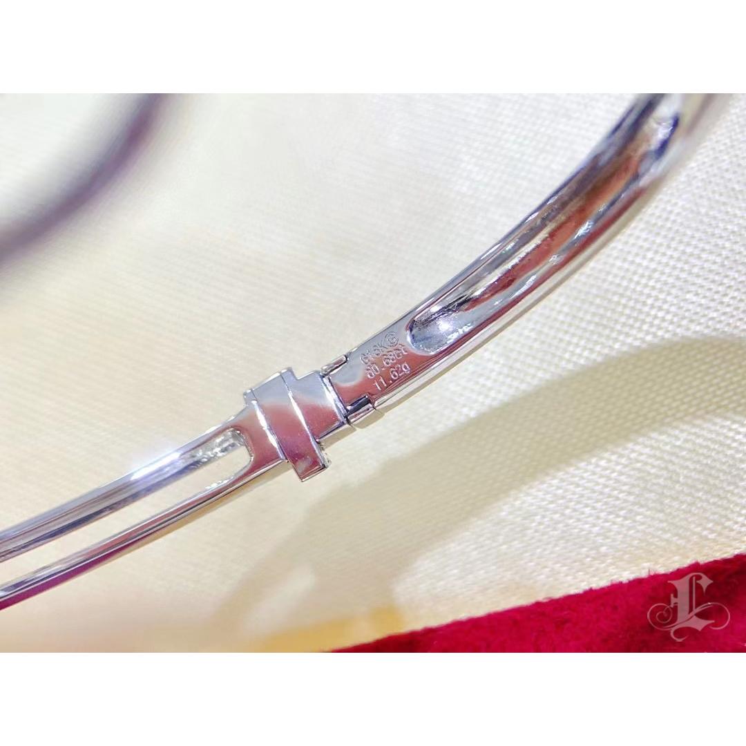 【Sculpted Geometry】Orbital Grace Aurora South Sea Pearl Diamond Bangle For Sale 3