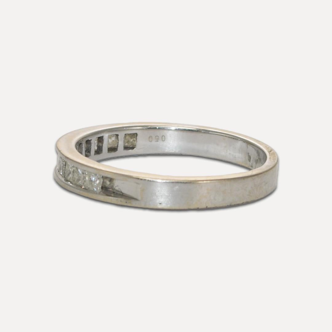18K White Gold Diamond Band 0.50ct In Excellent Condition For Sale In Laguna Beach, CA