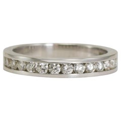 18 Karat Weißgold Diamantband 0,50 Karat