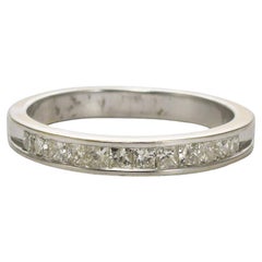 18 Karat Weißgold Diamantband 0,50 Karat