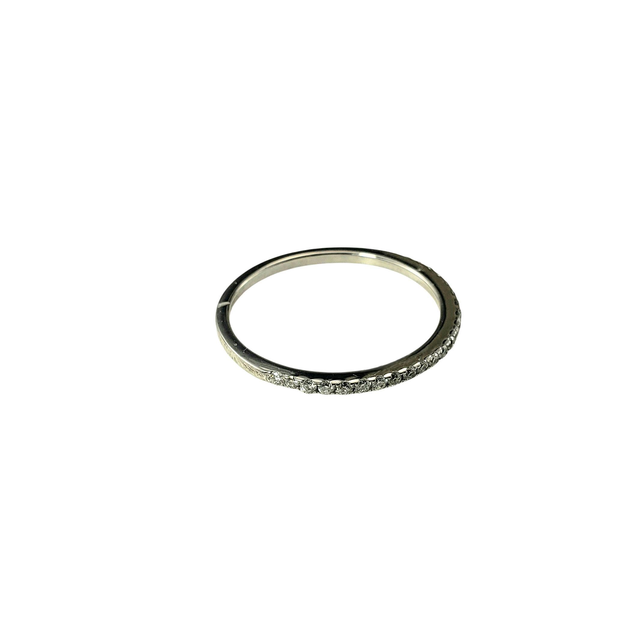 Anillo de oro blanco de 18 quilates con diamantes, tamaño 7,25 #23004 Corte brillante en venta
