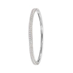 Bracciale con diamanti in oro bianco 18 carati "3 Carat