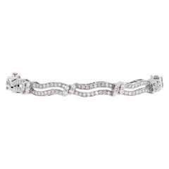 18K white gold Diamond Bangle