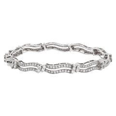 18K white gold Diamond Bangle