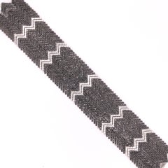 18 Karat White Gold Diamond and Black Diamond Bracelet