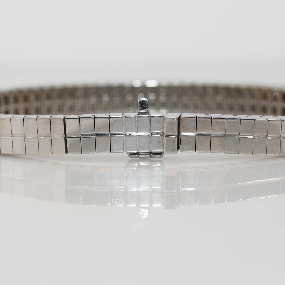 Bracelet en or blanc 18K avec diamant 3.05ct en vente 1