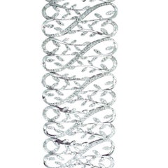 Pulsera de diamantes de oro blanco de 18 quilates