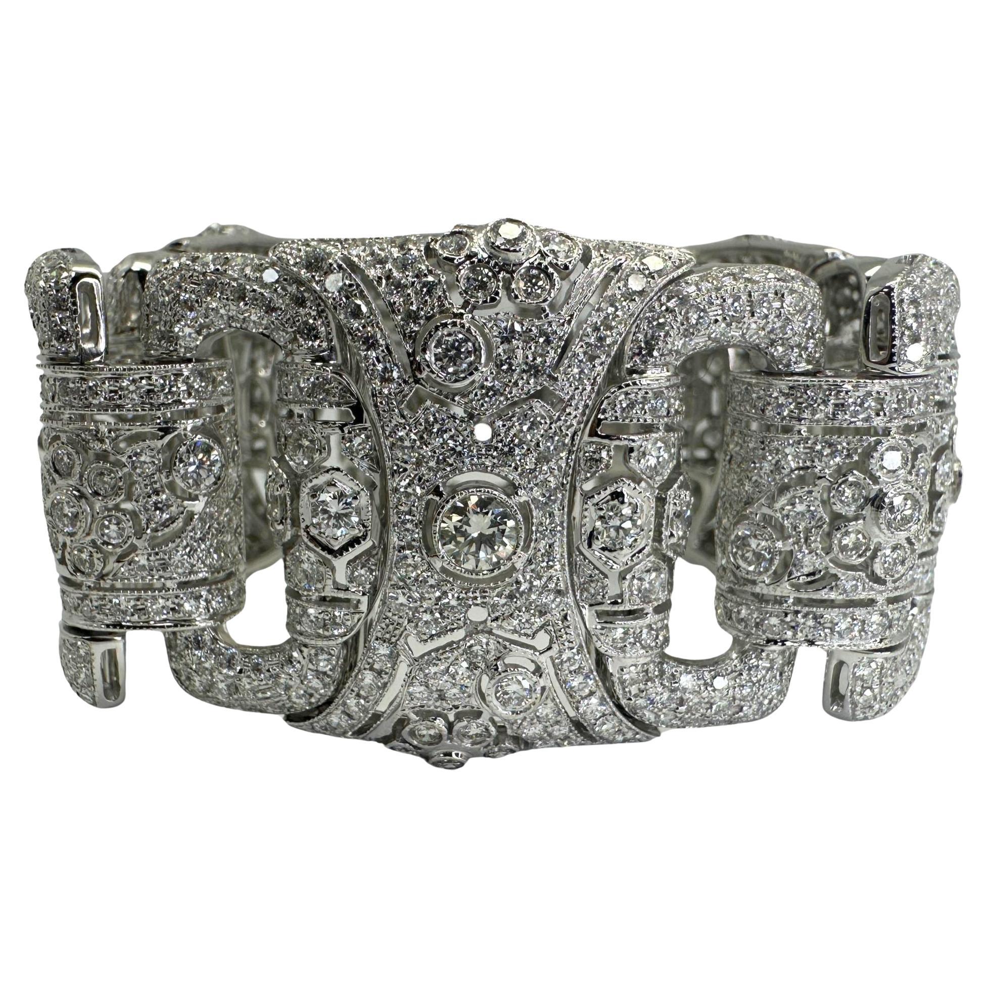 18K White Gold Diamond Bracelet