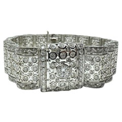 Bracciale con diamanti in oro bianco 18 carati
