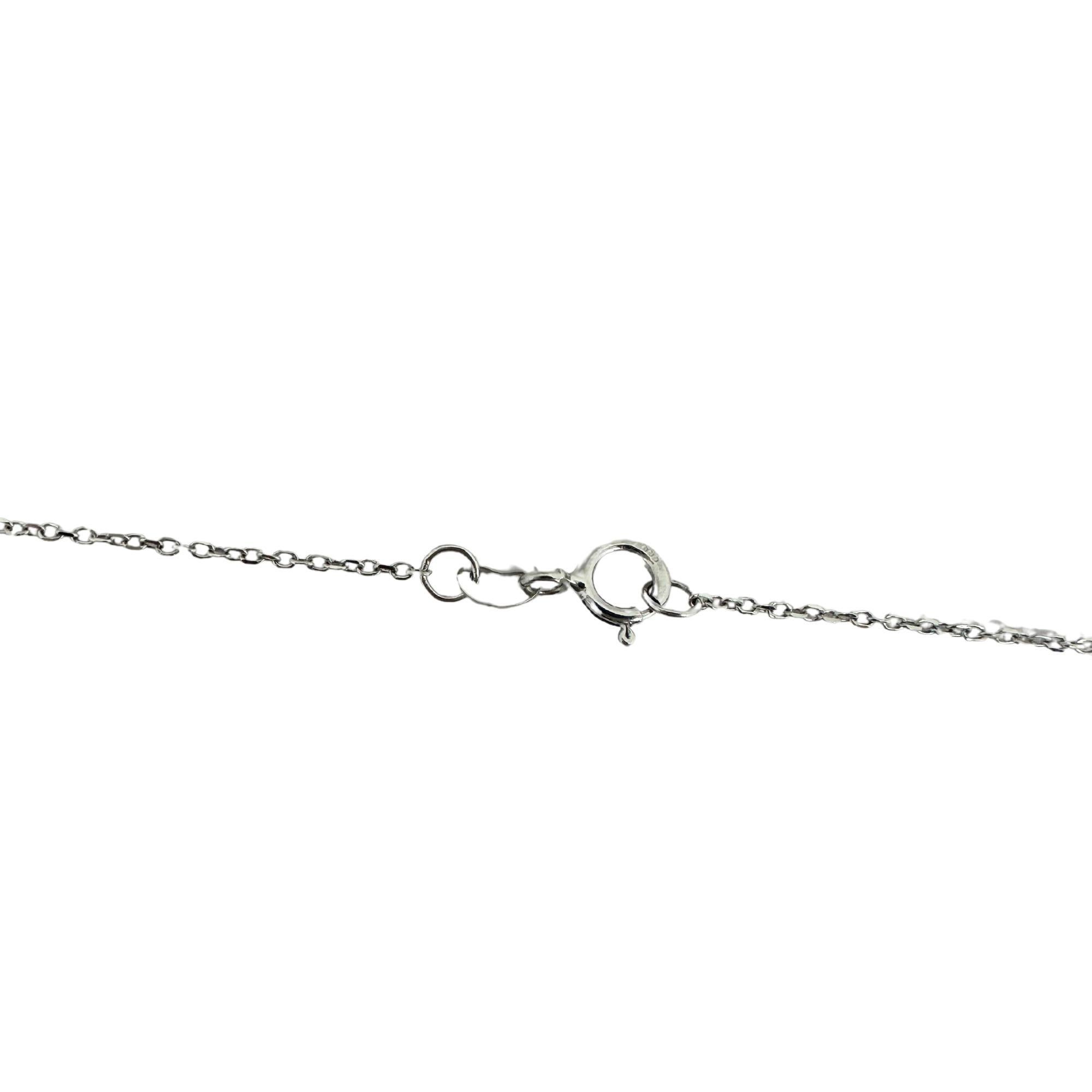 18K White Gold Diamond Butterfly Pendant Necklace with 14K White Gold Chain For Sale 1