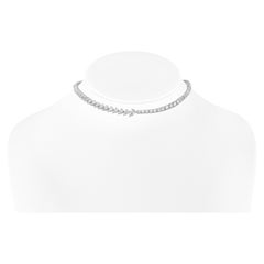 18K White Gold Diamond Choker