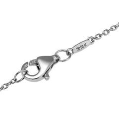 18K White Gold Diamond Clover Pendant Necklace  0.12ct  Approx. 12mm x 10.8mm