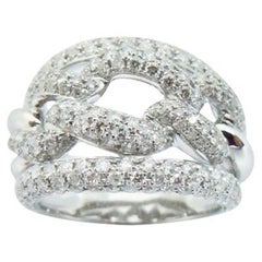 18K White Gold Diamond Cocktail Ring – Sophisticated Glamour