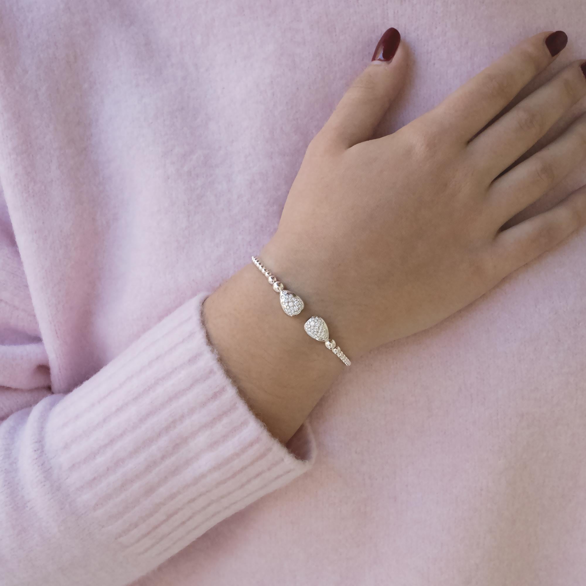 18K Weißgold Diamant Manschettenarmband für Damen oder Herren im Angebot