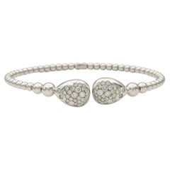 18K White Gold Diamond Cuff Bracelet