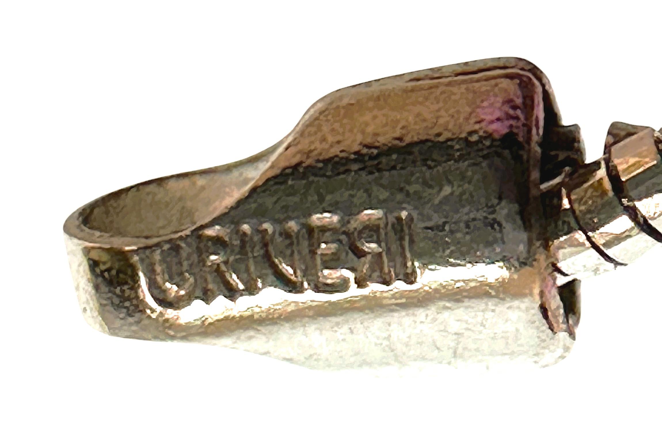 Chaîne ondulante et chatoyante en or blanc 18 carats taillée en diamants 17,5