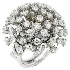 Bague Dandelion en or blanc 18K avec diamants